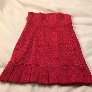 AIDAN AIDAN MATTOX RED LACE COCKTAIL DRESS sz 10